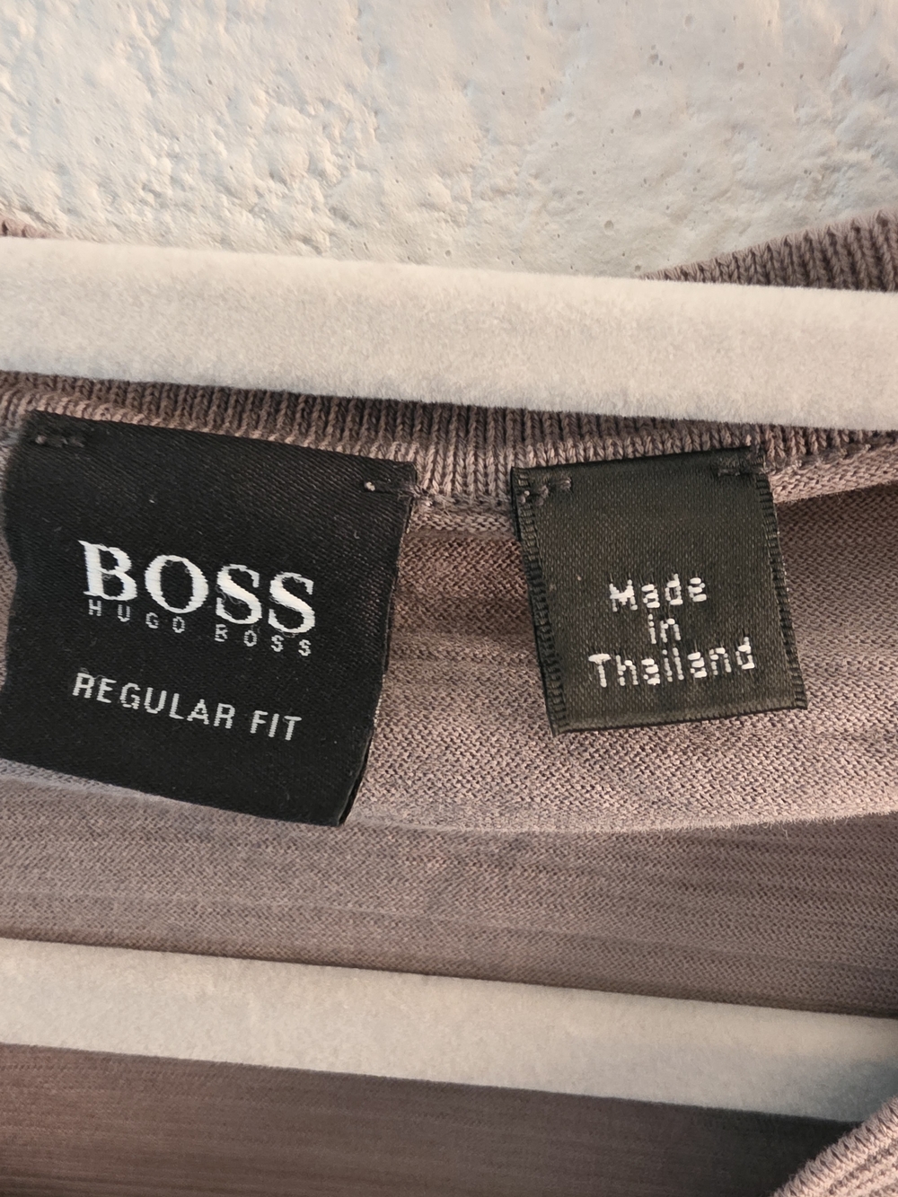 Boss Men's Taupe Crew Neck Tee - Picture 4 of 10